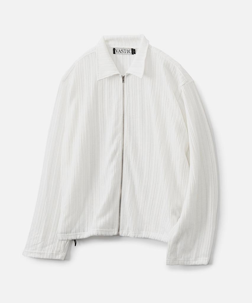 Vastic Zip Knit Cardigan_Ivory