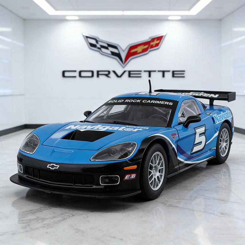 

Bburago 1:24 Chevrolet Corvette C6R Alloy Car Diecasts & Toy Vehicles Car Model Miniature Scale Model Car For Children