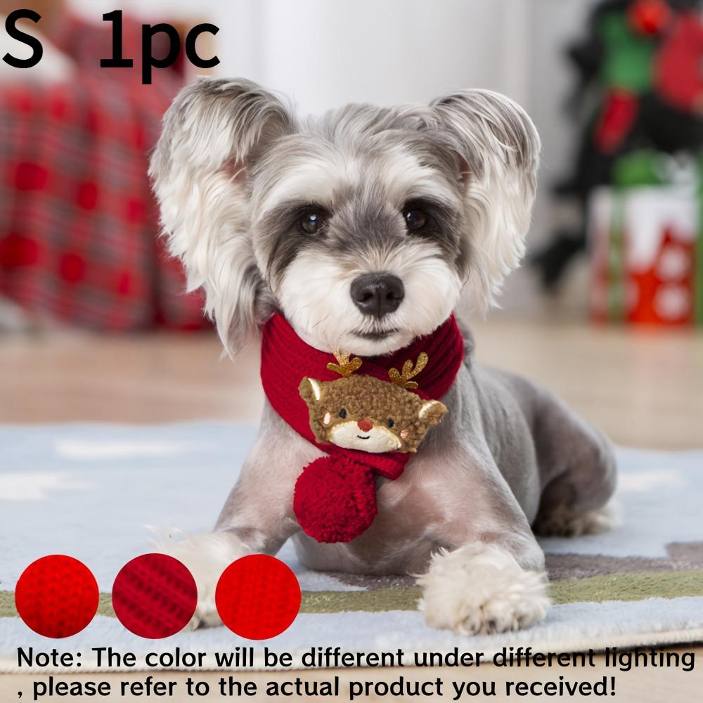 

1pc fknitted pet collar, winter cat/dog neck warm scarf, pet Christmas scarf,pet clothing accessories,warm holiday accessories