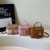 Fashion printed cartoon cute bear bucket bag women's new spring and summer cosmetic bag shoulder messenger bag