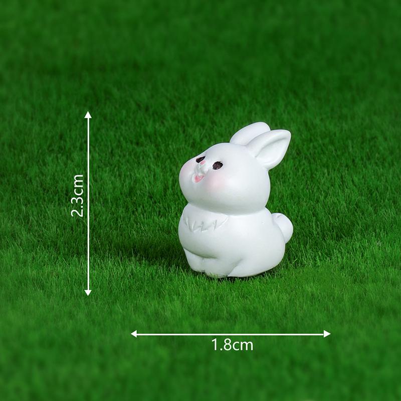 Cute Cartoon Fox And Rabbit Micro Landscape Succulent Decoration Resin Handicraft Desktop Diy Small Ornaments Home Crafts