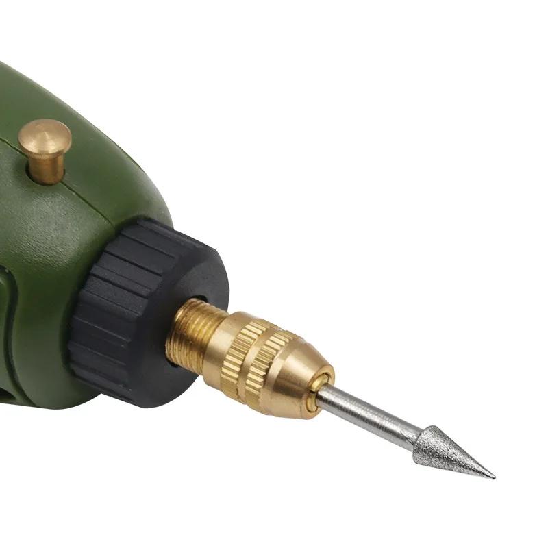 3MM Grinding Rods Mini Diamond Drill Grinding Head Milling Cutter Needle Engraving Carving Polishing Glass Jade Stone Drill Bit
