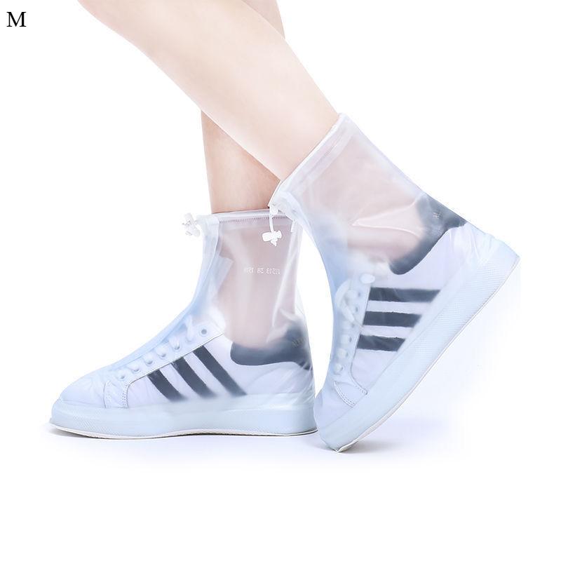 1Pair Rain Boots Waterproof Shoe Covers Waterproof Non-slip Rain Shoe Covers Outside Water Shoes Thickened Wear Rain Boots Foot Covers
