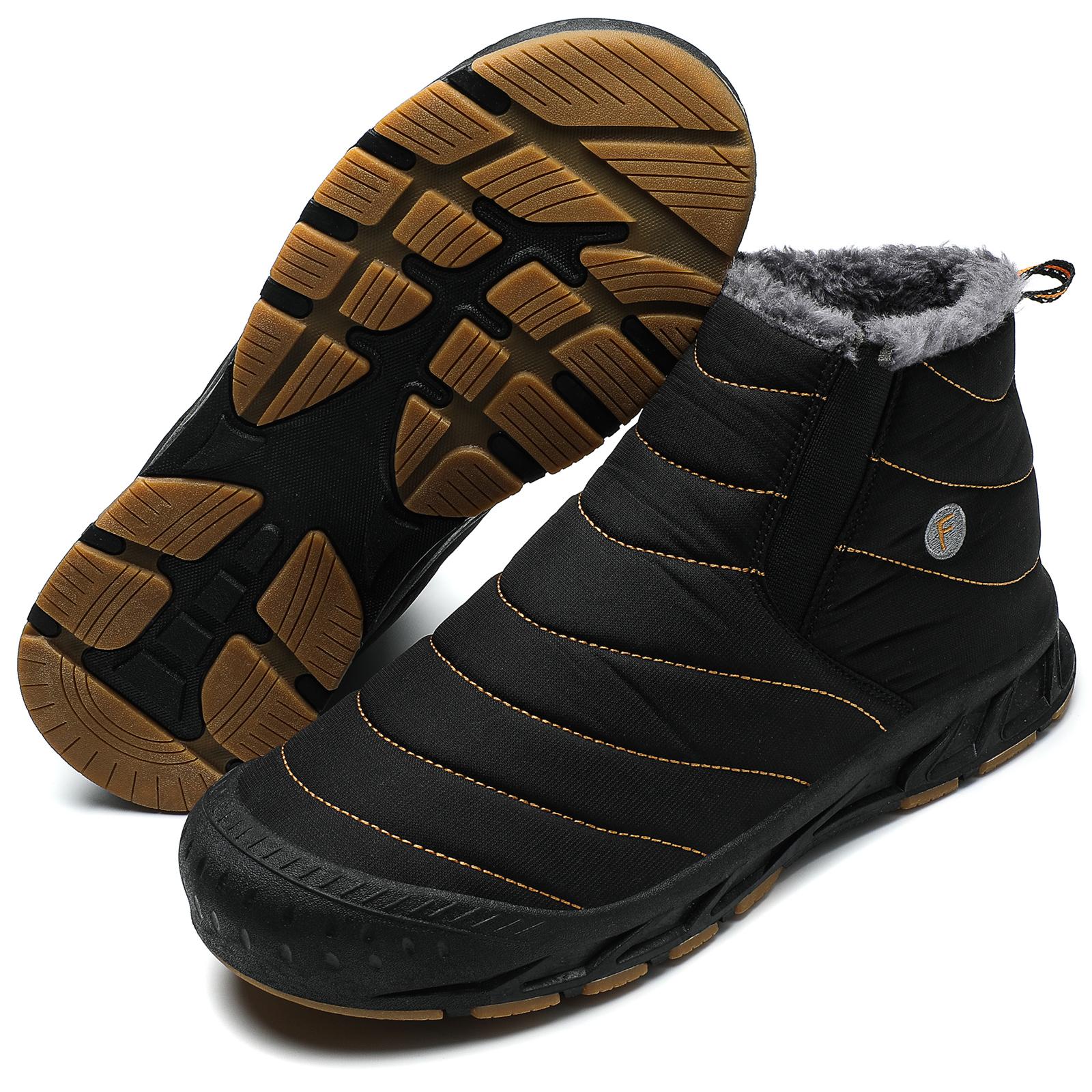 

Winter Men Snow Boot Waterproof with Fur Casual Hunting Shoes Large Size Hiking Boots for Women 36