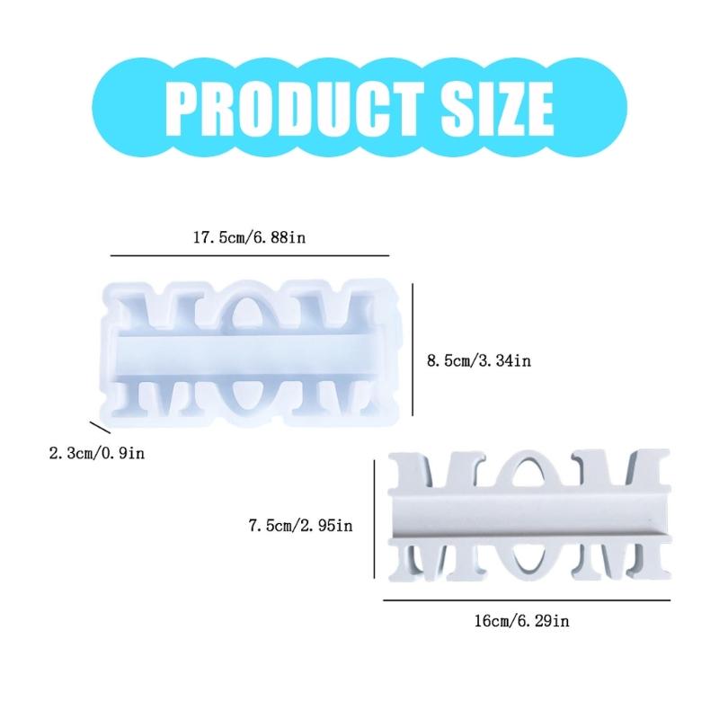 MOM Letter Silicone Molds for Candle Soap Chocolate Epoxy Resin Silicone Molds Gypsum Silicone Molds for Home Decoration
