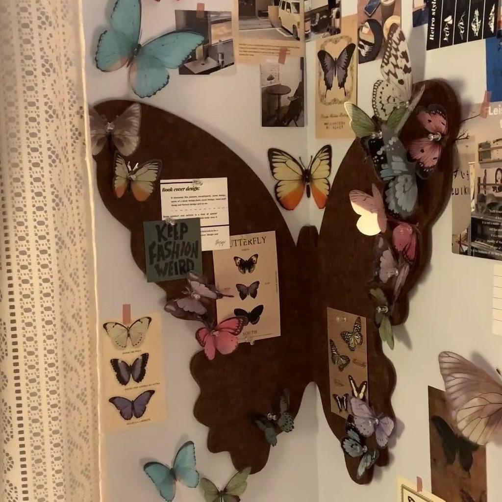 Französische Schmetterling Filz Wandsticker für Schlafzimmer & Wohnzimmer