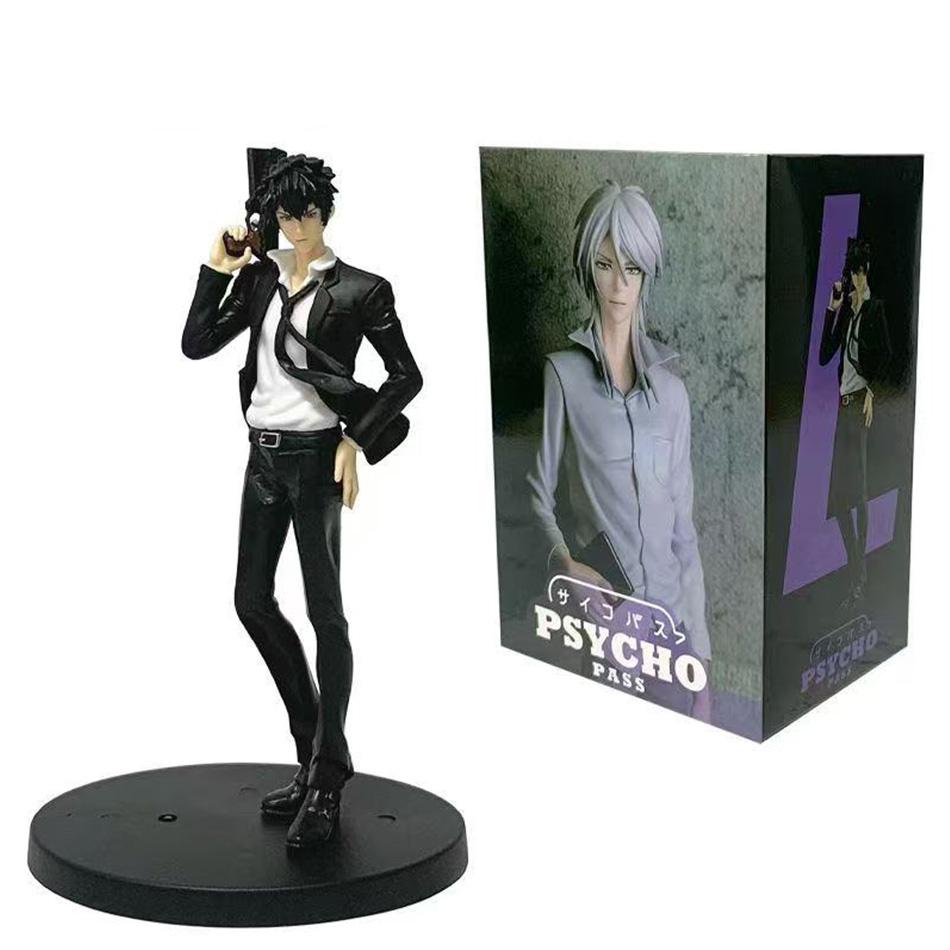 PSYCHO-PASS 18cm Makishima Shougo Kougami Shin'ya Anime Pvc Model Figure Cool Man Desktop Periphery Oranment Dolls