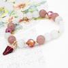 LUXY MOON Strawberry Crystal Pink Crystal Opal Lady Beads Natural Stone Bracelet