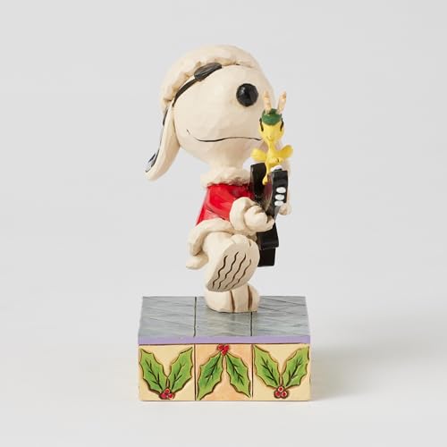JIM SHORE Snoopy & Woodstock Rock <Christmas> 6017236