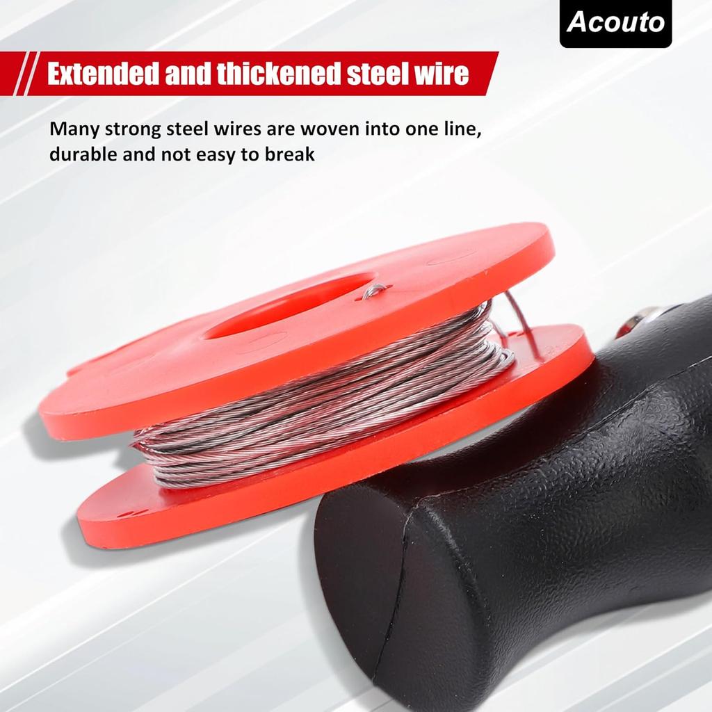 Acouto Windshield Removal Tool - Windshield Wire Cut Out Tool Car Windshield Removal Hand Tool Kit Window Glass Cutting Wire With Handles