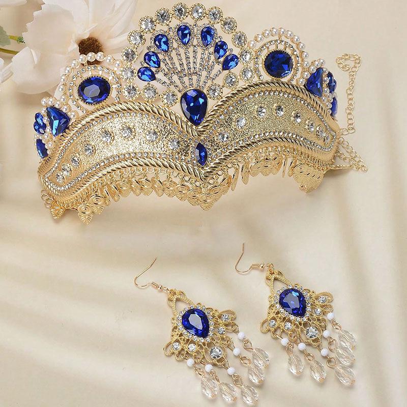 

Аксессуары для короны из сплава со стразами в стиле вестерн, этнический стиль, головной убор, аксессуары для волос, фотосессия