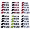 for 3R New Accessories Letter Trunk Metal Car Emblem Stickers SQ3 SQ5 SQ6 SQ7 SQ8 Rear Badge Body Side Decal Decoration 5T  ol87