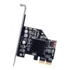 Adaptador CY Card USB 3.1 10 Gbps Painel Frontal Tipo E e USB 2.0 480 Mbps para Slot PCI-E Express para Placa-Mã