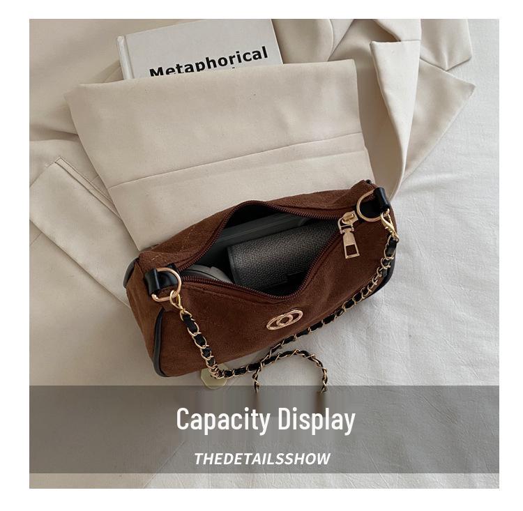 2025 Minimalistische Damen Umhänge-Schultertasche: Französisches Nischendesign für Damen