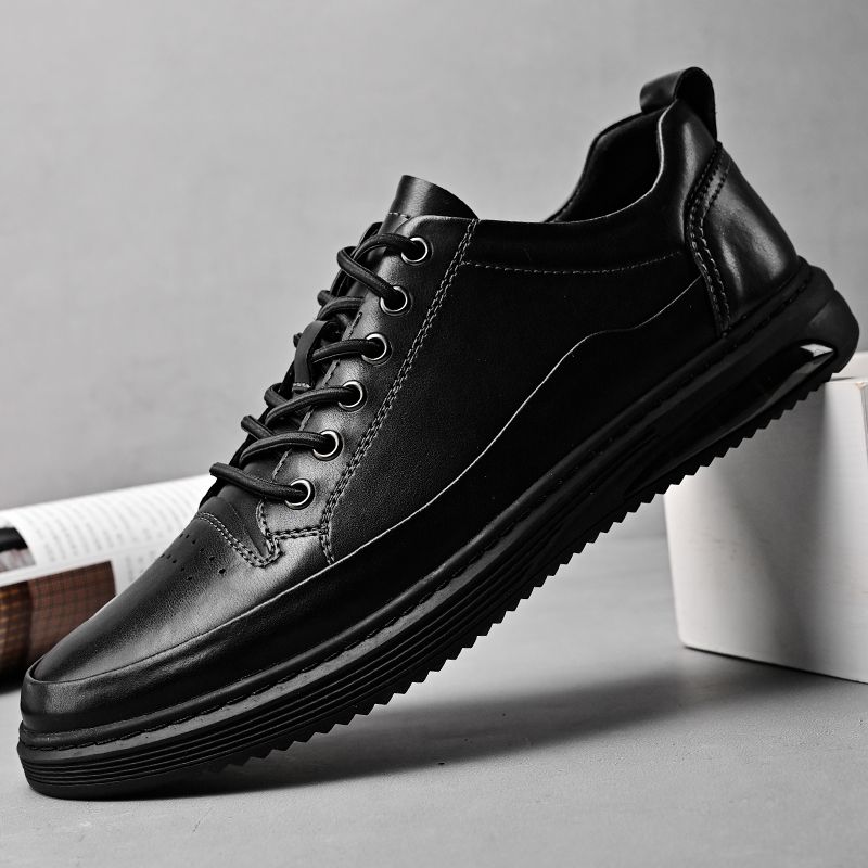 Popular Leather Sneakers Men's Spring Casual Sports Shoes