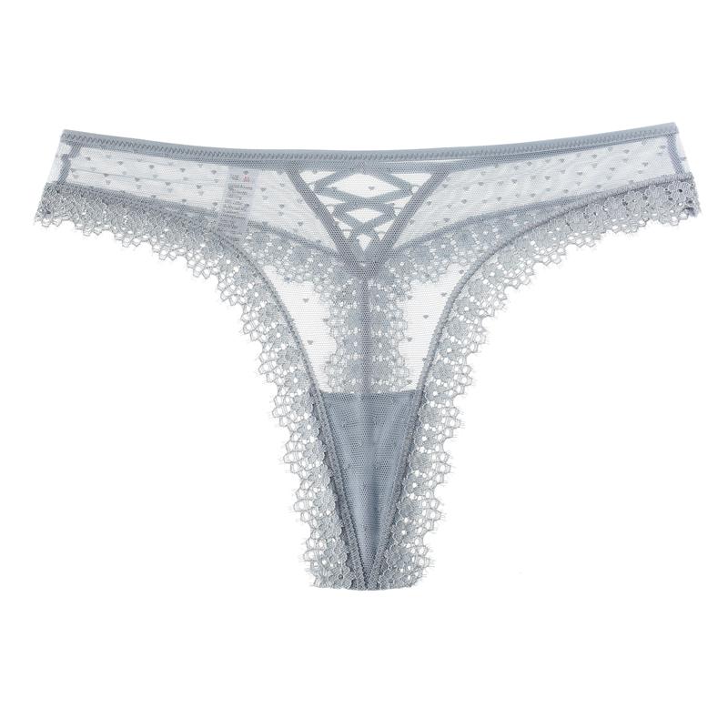Sexy Women Lace Panties Low-waist Underwear Thong Female G String Breathable Lingerie Temptation Embroidery Intimates