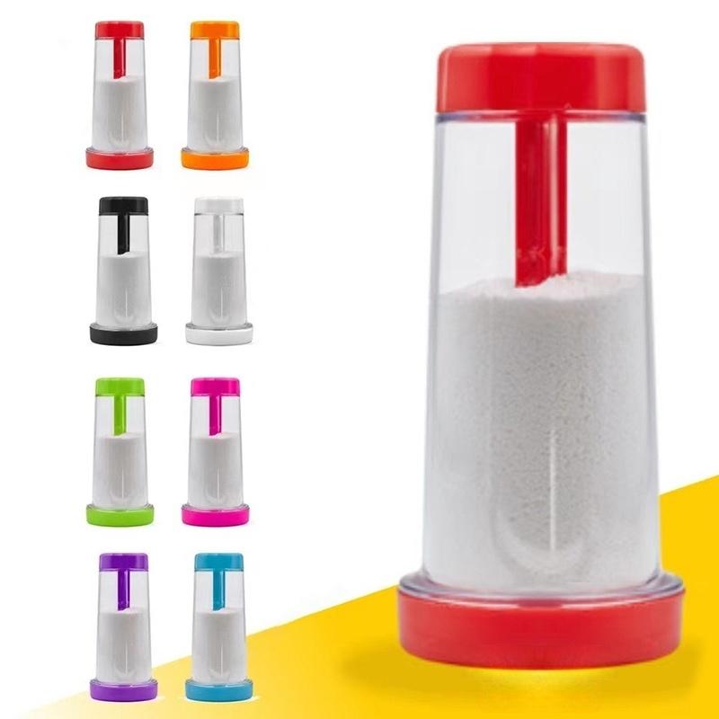 Setaccio a Mano Semiatomatico per Farina con Manico, Mixer per Farina, Strumenti per la Cottura Domestica, Setaccio per Farina in Plastica, Gadget da Cucina