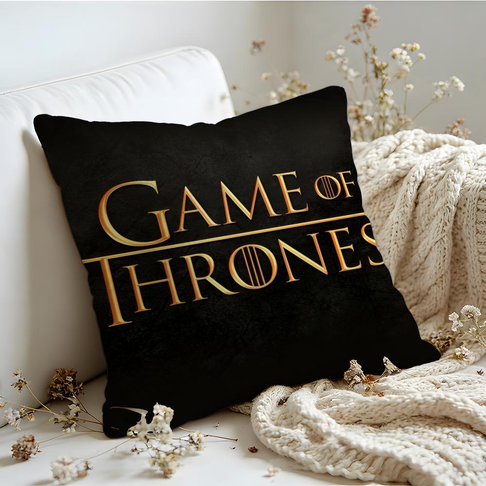Cushion Cover  Linen  SkinFriendly Soft Decorative Case For Sofa Home Decor Cool Movie GGame Of TThrones Pillow cover