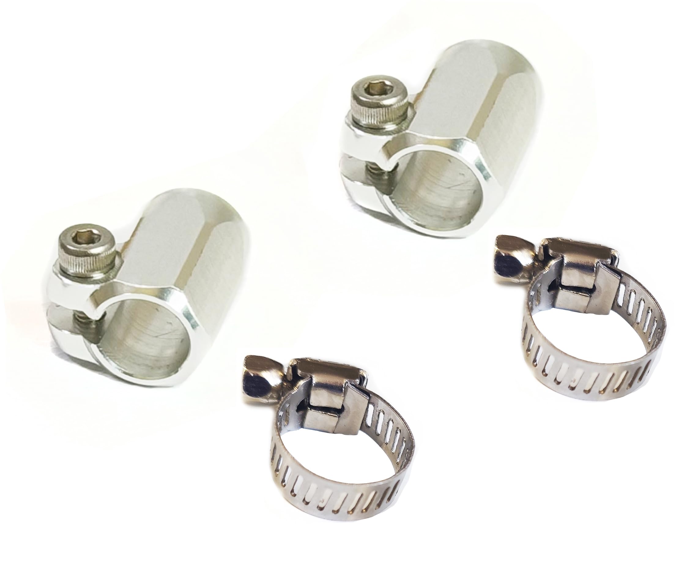 TERAMOTO Набор хомутов для шланга Custom Water Hose Clamp Band Set Серебристый/Шланг CL-SV01