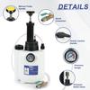Transmission Fluid Transfer Pump,3L Manual Refill System Dispenser With Pressure Gauge,Automotive Transmission Dispenser Pump Tool Set Oil With 12Pc