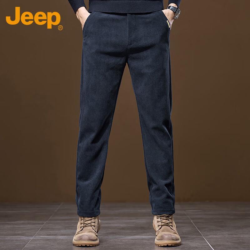 Jeep Men's Corduroy Straight Leg Casual Pants