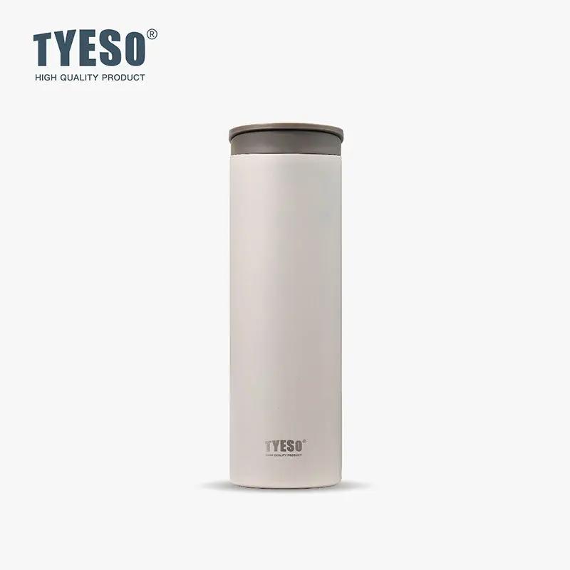 Tyeso 500ml Thermoses Insulated Stainless Steel Travel Mug Leak-Proof Direct Water Bottle Portable Car Coffee Cup Vacuum Cup