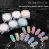 Aurora Nail Art Iridescent Mirror Powder - Super Sparkle, Ultra-Thin, Transparent Highlight.
