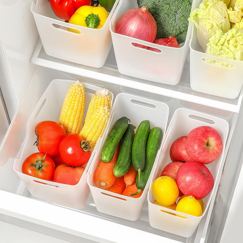 Large Handheld Refrigerator Storage Basket for Fruits and Vegetables
