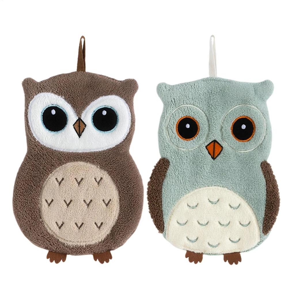 Soft Kitchen Handkerchief Super Absorbent Cleaning Cloth New Owl Hand Towels Kitchen Home