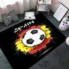 Tappeto a tema sportivo di calcio Tappetino da pavimento da calcio cartone animato per decorazione camera da letto bambini Tappeti per ampia area calcio Tappeto per soggiorno casa, Regalo