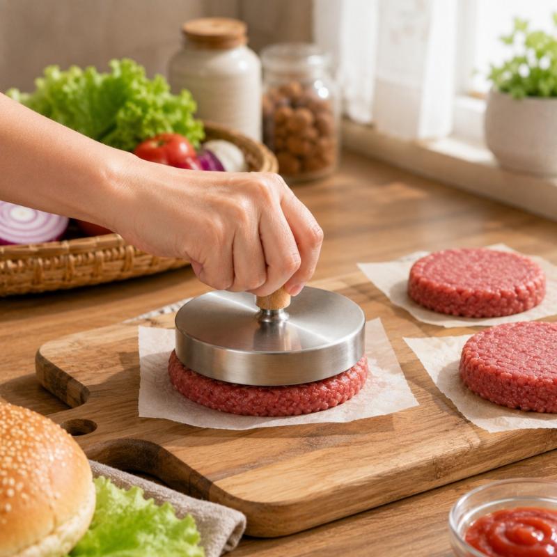 Stainless Steel Hamburger Meat Press Patty Maker Non-Stick Smashed Burger Mold Heavy Duty Bbq Grill Kitchen Accessories