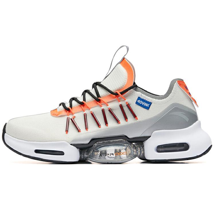 

new SNOOPY x Anta Cushioning, Slip Resistant, And Abrasion Resistant Low Top Running Shoes Men s White Orange 42.5