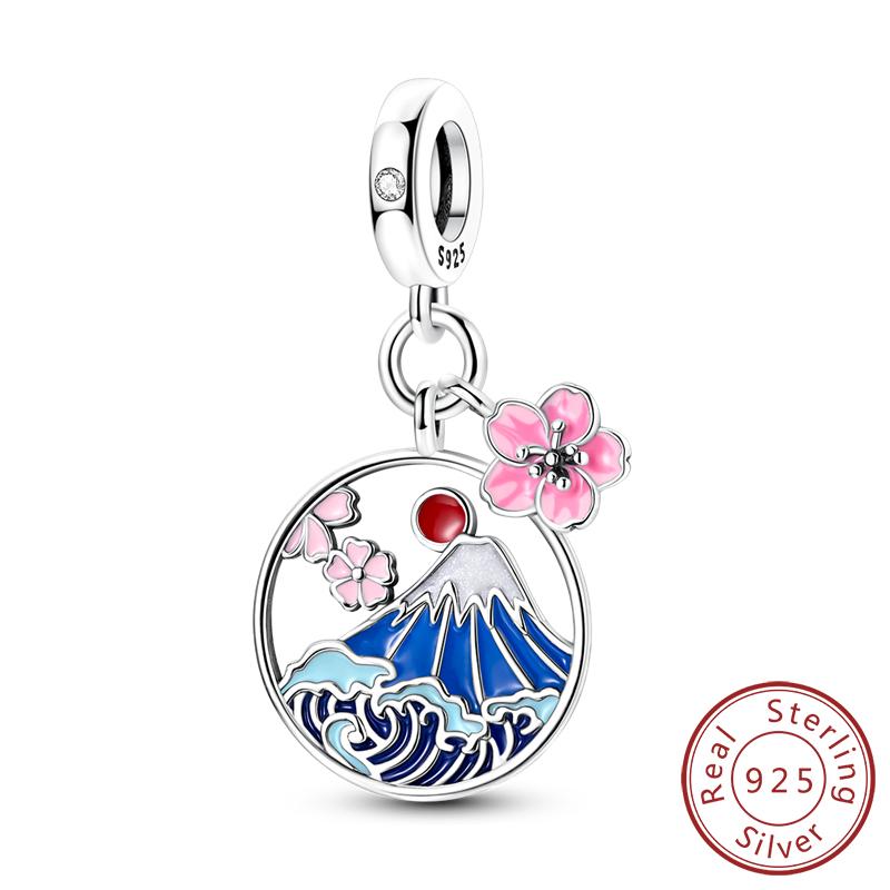 Original Copper Charms Beads Crown Football Trophy Carp Cat Charms Fit Bracelet Bangle Necklace Woman Jewelry Gift