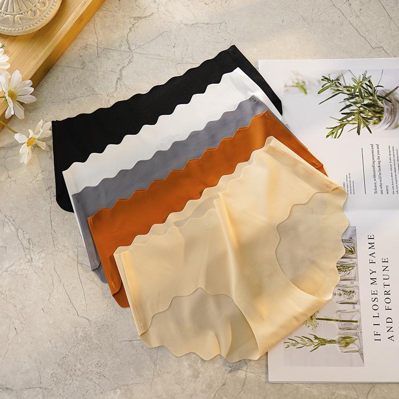 5-pack ultra-thin panties mid-rise sexy hip lift sexy seamless large size women