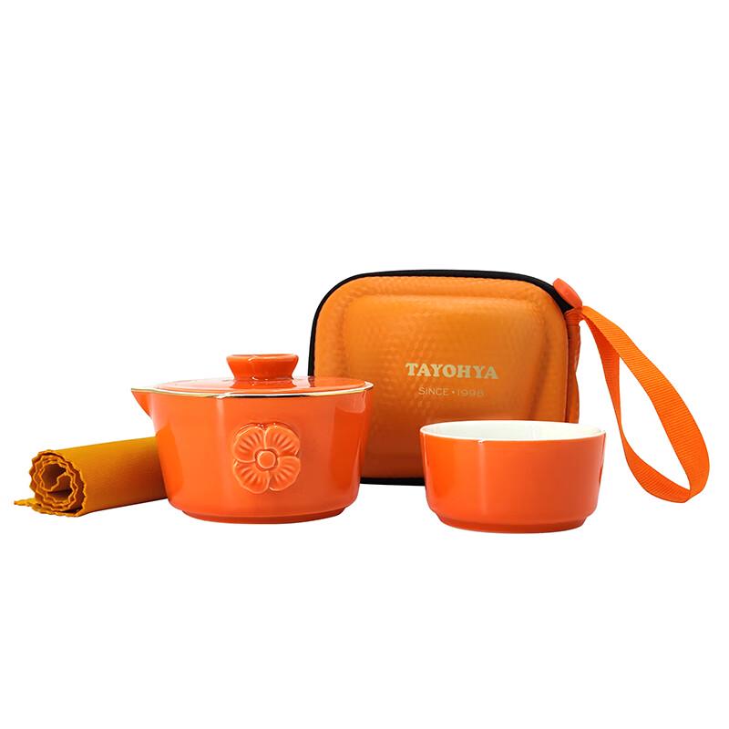 

Tayohya Big Orange Single Tea Set