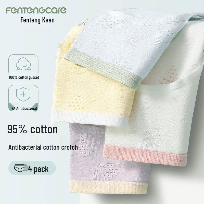 

FENTENGCARE Women s 7A Antibacterial Cotton Mid-Rise Underwear Multi-Pack L