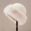 Large Size Fluffy Winter Hat Faux Fur Thermal Puffy Women Beanie Windproof Cold Weather Elegant Style Multi Colors