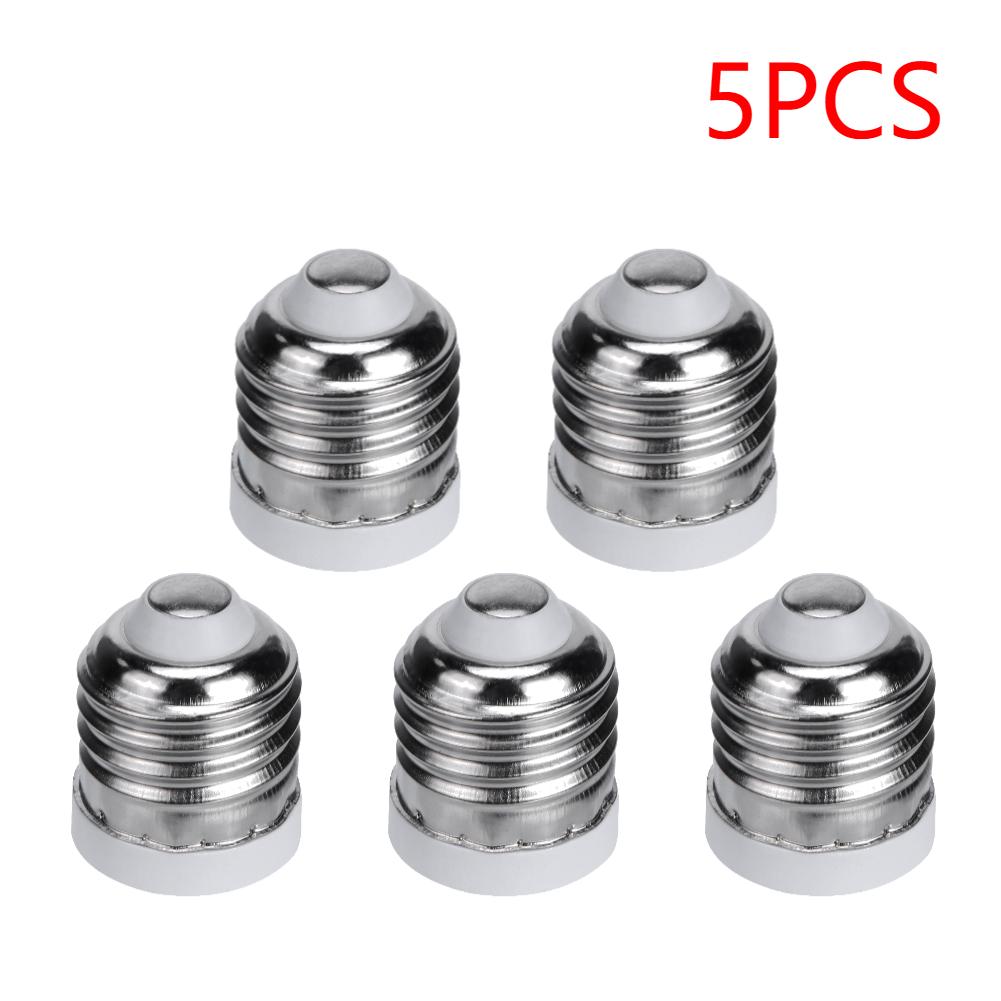 

5-20Pcs E26 To E12 Socket Adapter Screw-in Lamp Socket Flame Retardant Light Bulb Converter Light Bulb Base Adapter for Home