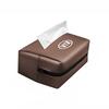 YEZP2 Car Tissue Box Leather Paper Towel Storage Bag Organizer For KIA K5 K9 Sorento Ceed Sportage Proceed RIO Stinger Forte Niro Soul