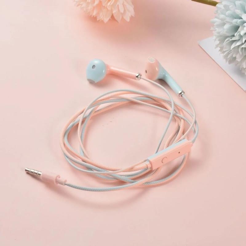 3.5mm/Type C In-ear Wired Earbuds Sports Earphone Bass Stereo Music Headset with Microphone for Mobile Phone Computer Laptop