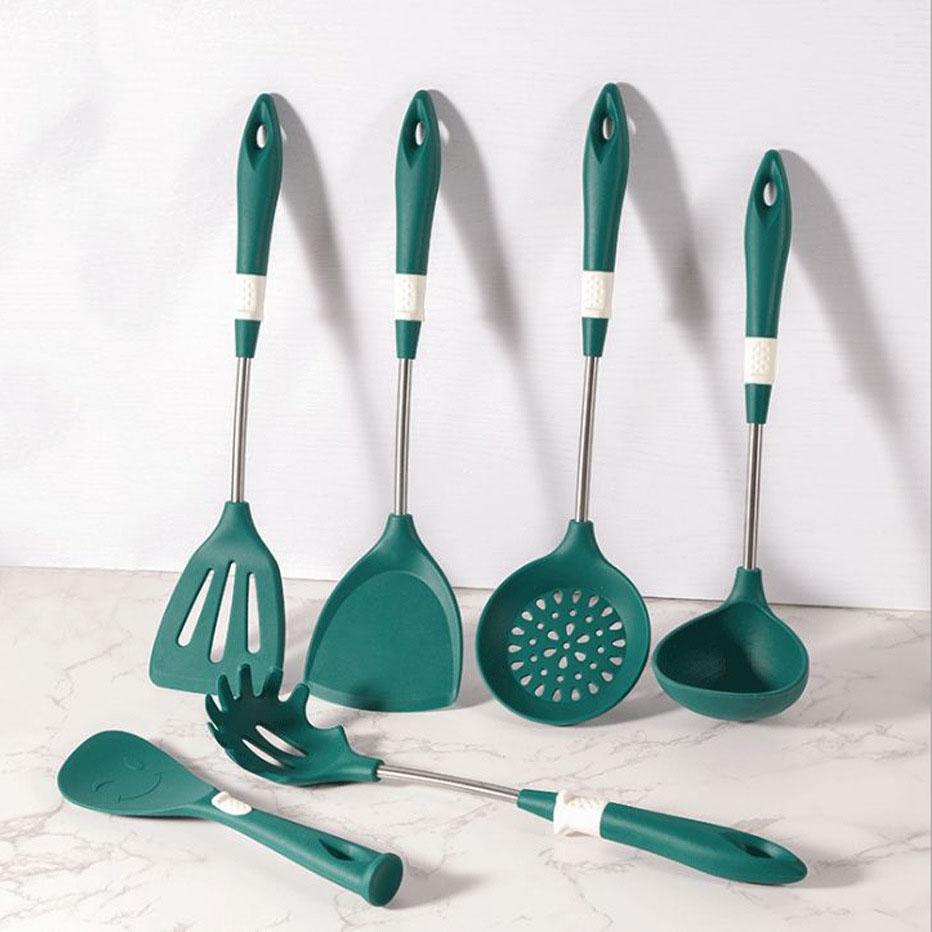 Household Silent Silicone Spatula Spoon Kitchenware Set Kitchen Cooking Utensils Gadgets