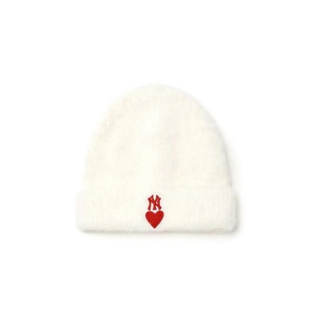 [MLB] Cap JQT 7ABNH0146-50IVS Heart Mink Beanie New York Yankees FREE