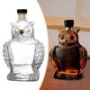 Whisky Decanter Liquor Bottle for Bar Home Party Creative 125ml Empty Owl Shaped Glass Men