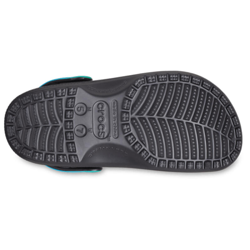 Crocs Classic clog full-length print hole shoes for men and women green blue