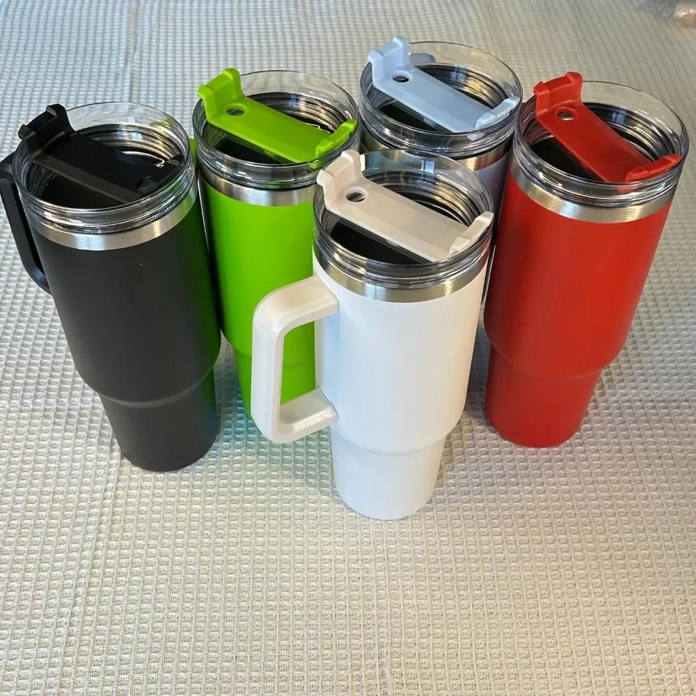 Steel Insulated Thermos Mug for Cars Outdoors 40oz Portable Car Stainless Steel Water Bottle Large Capacity Travel Thermos Mugs