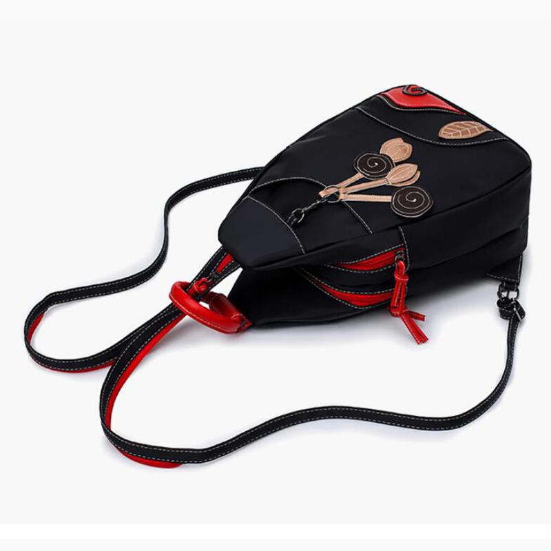 Fashion Women Backpack Waterproof Nylon Shoulder Bag Leisure Travel Luggage Bag Outdoor Crossbody Bag