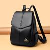 Luxury Women Leather Backpack for Designer Backpacks Vintage Solid Color School Bags Ladies Shoulder Bag Fashi Travel Bags Sac