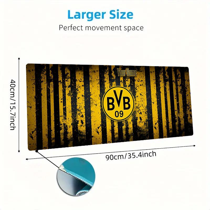 Bsc Young Custom Name Large Size Mouse Pad Large Gaming Table Cushion Non-slip Laptop Tablet Big Mousepad XXL Mat Mini PC Playmat With Lock edge