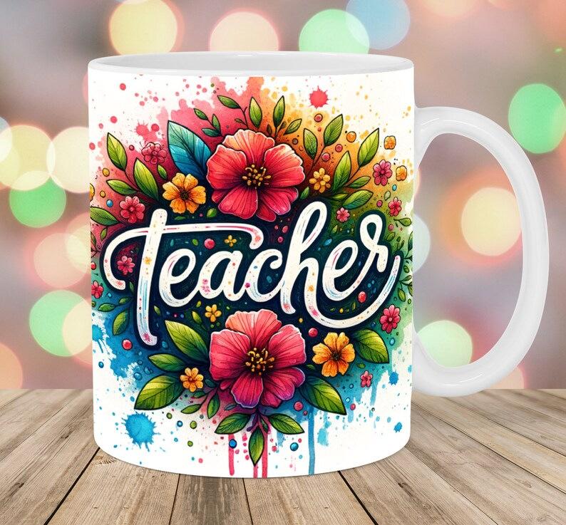 The Best Teachers Teachers' Day Ceramic Coffee Mug Sub-Book Water Cup Book Apple Pencil Gift