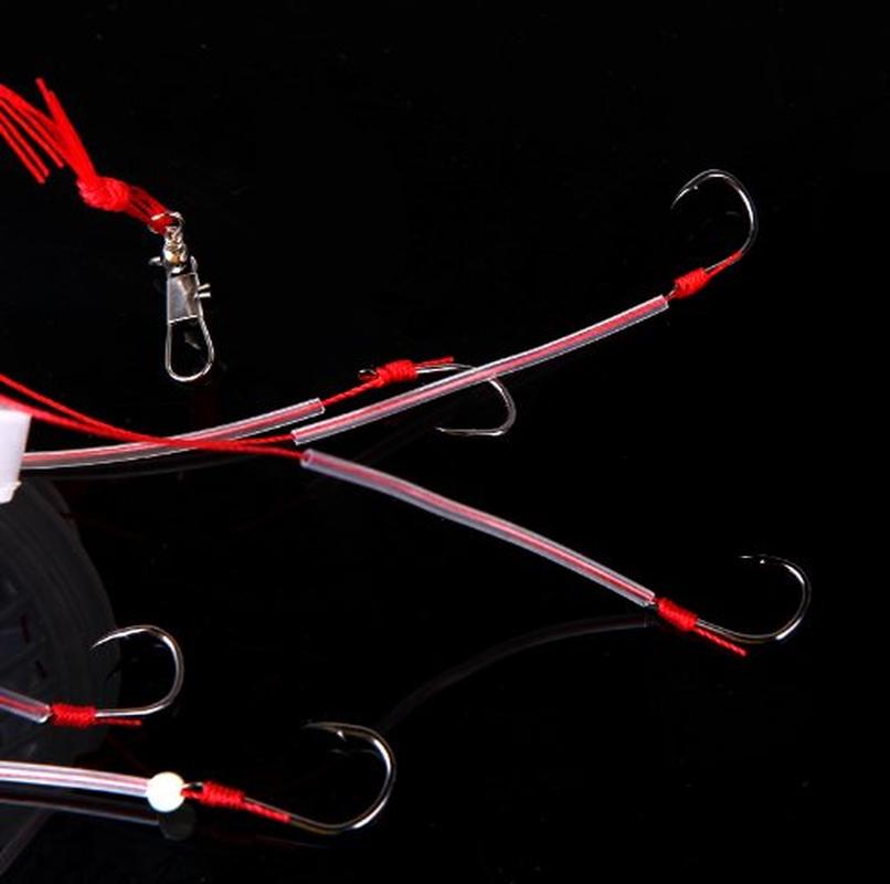 New Plastic Fishing Tackle Sea Monster with Six Strong Spherical Carbon Steel Fishing Hook Hooks